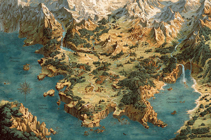 design fantasy map for your book