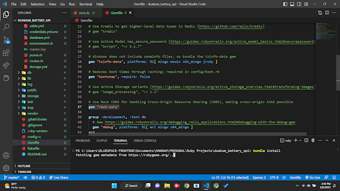 fix ruby on rails bugs and integrate apis for your project