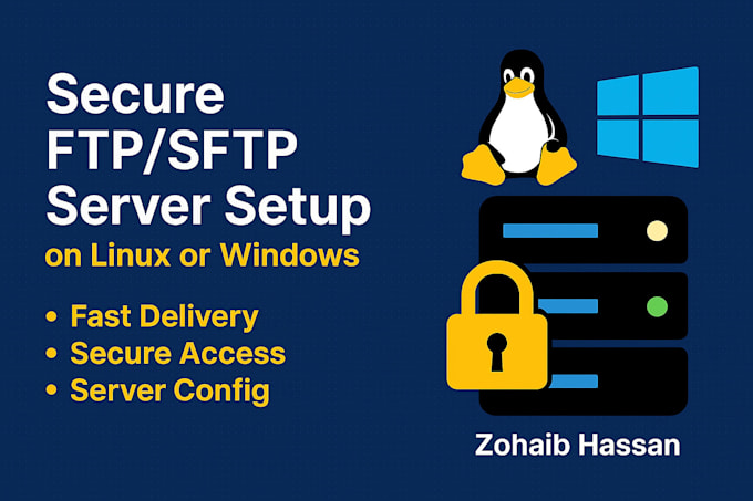 setup secure ftp or sftp server on windows or linux