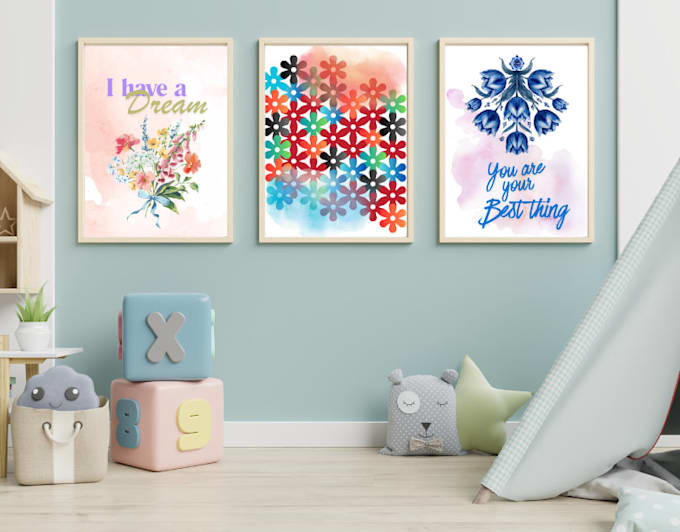 design custom printable wall art and gallery wall sets