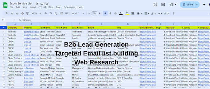 do lead generation,list building,linkedin leads