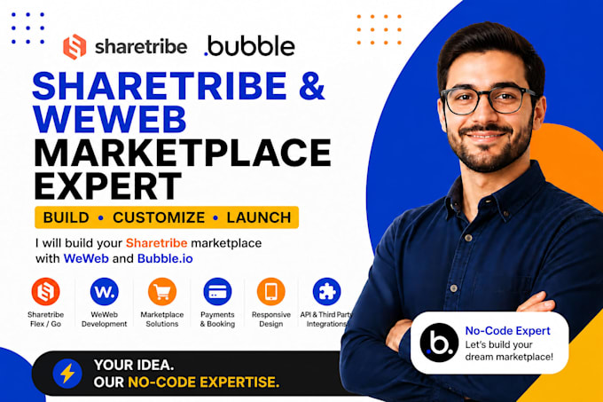 build sharetribe marketplace, sharetribe, be weweb developer, weweb, retool dev