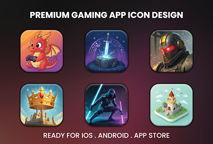 design professional 3d app icons for ios, android and games