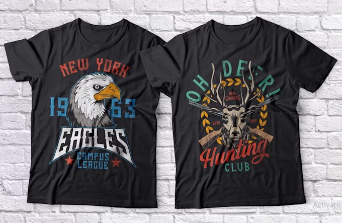 create high quality retro animal t shirt logo design