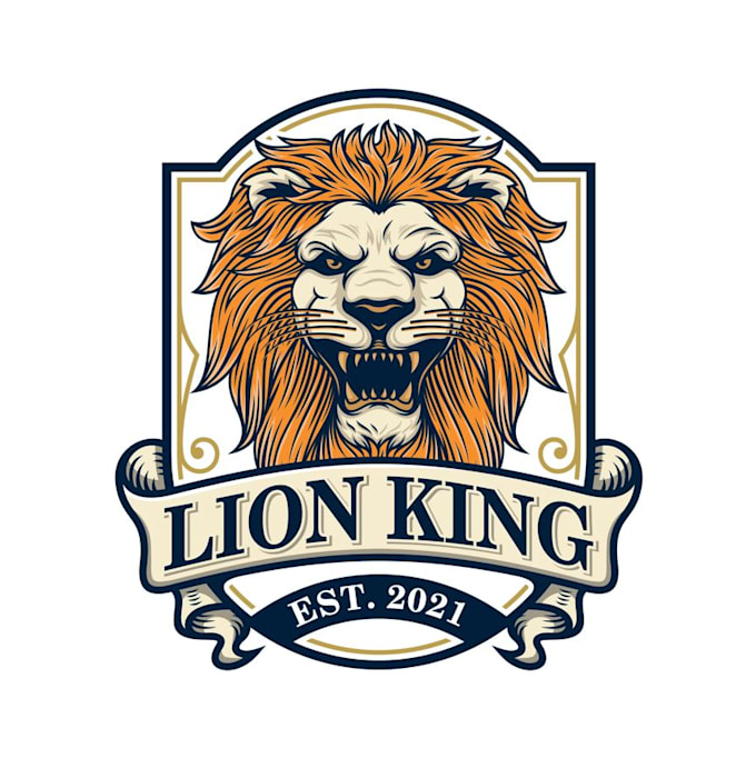make a professional lion king logo