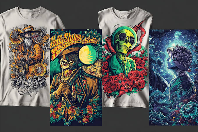 create hand drawn distressed retro vintage illustrations