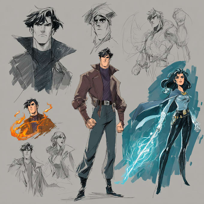 draw you a superhero character