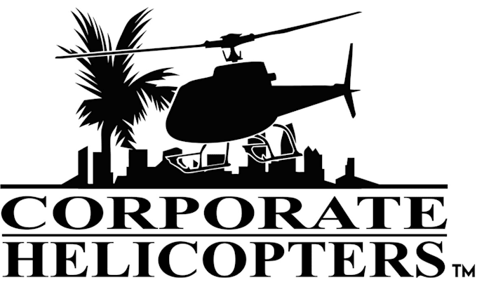 design helicopter logo with original concept