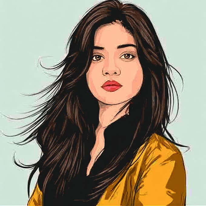 make a vector portrait or illustration