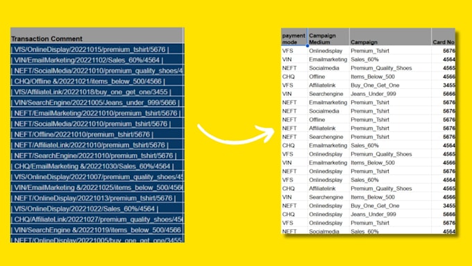 clean and format your excel or CSV data