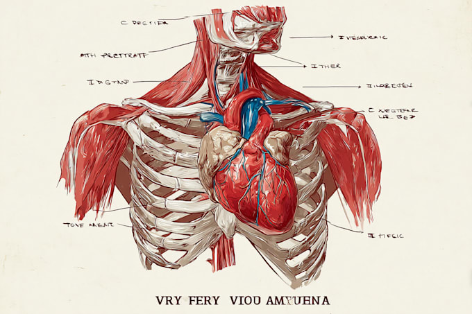 draw exercise, medical and anatomy illustrations