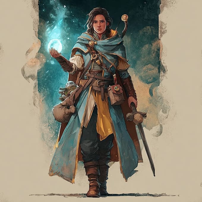 Draw a fantasy, dnd character illustration by Ronakdaven | Fiverr