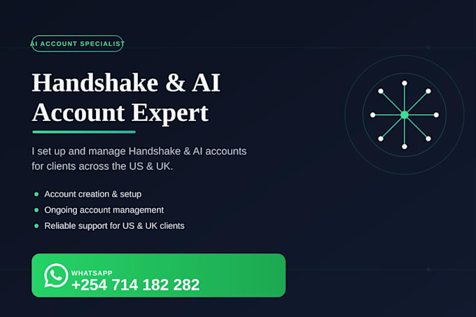 create, manage handshake ai, and outlier ai acc using your documents, UK and US