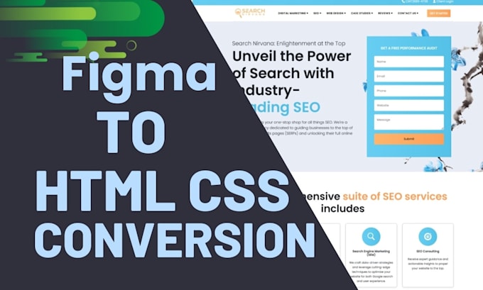 Convert figma psd xd to responsive website using bootstrap or tailwind ...