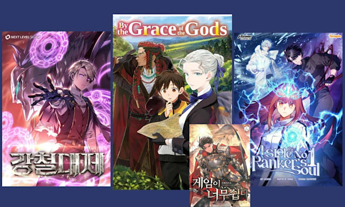 Webcomic Chapter Covers Do light novel webtoon cover webnovel anime manga comic book cover ...