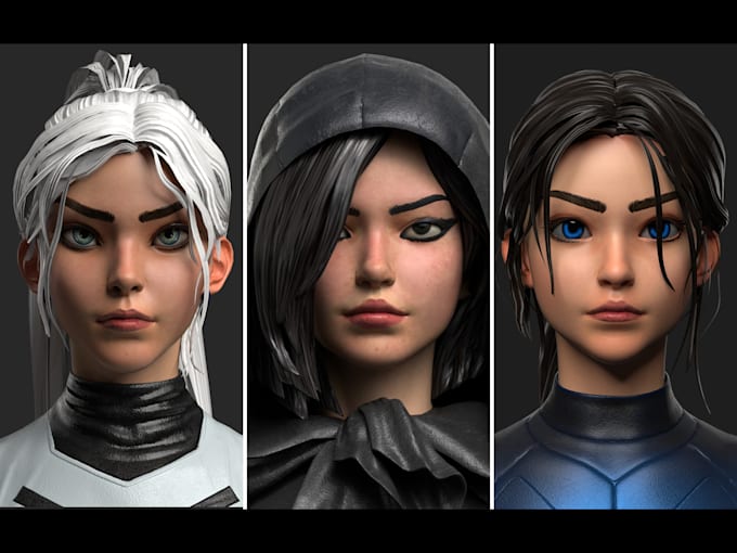 create a 3d character for unity and unreal engine