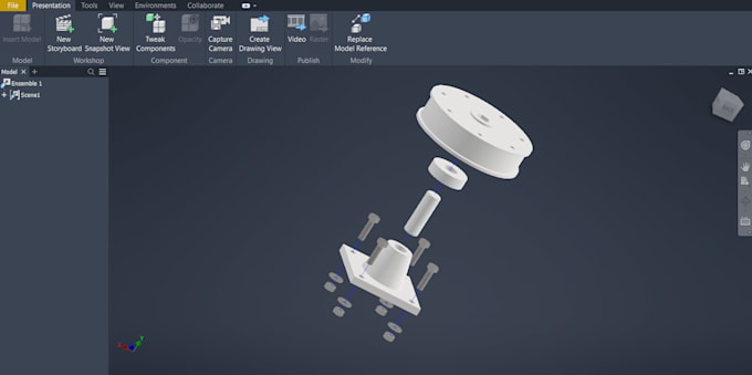 autocad 3d and 2d plans, and 3d model autodesk inventor