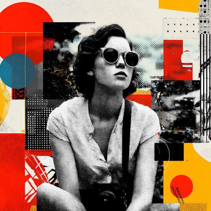 create a unique street pop art collage