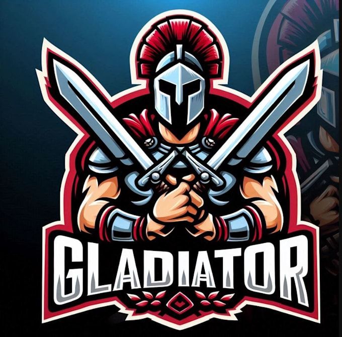 design esport mascot gladiator logo within 24 hours