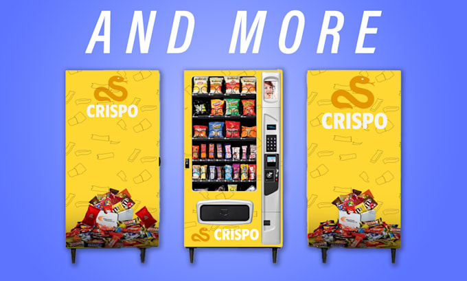 designn creative, unique vending machine wrap for your brand