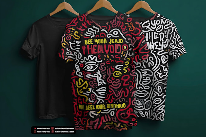 do an eye catching typography tshirt design