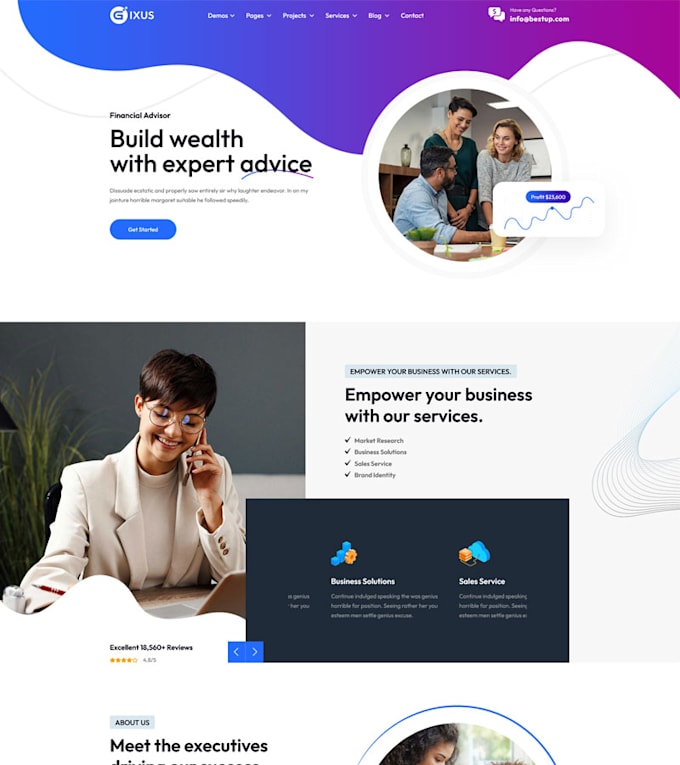 design, redesign wordpress website on ionos, ionos website design