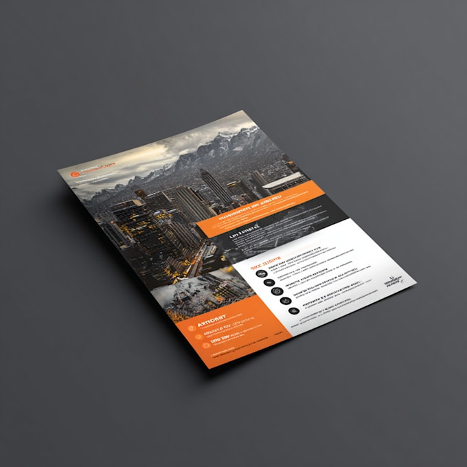design a professional advertising flyer post or poster