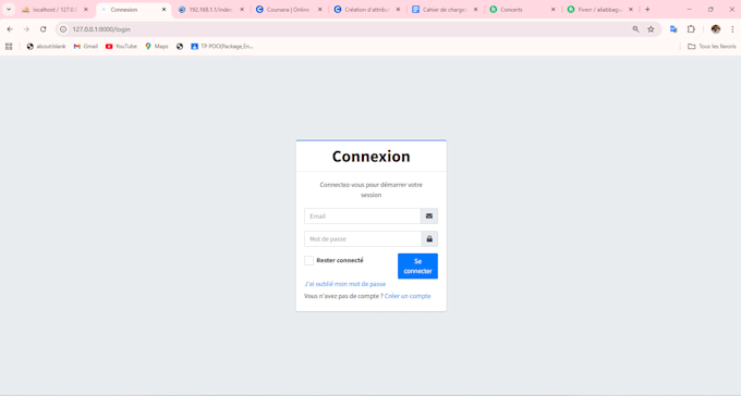 create a website with laravel