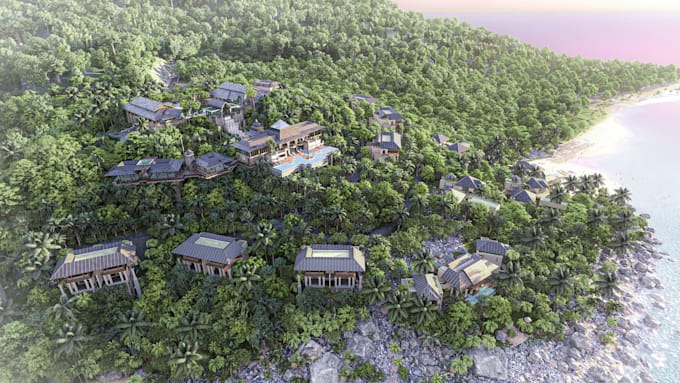 create 3d modeling and rendering for exterior and masterplan