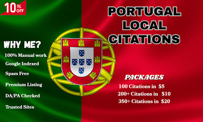 built high quality portugal local citations for your business