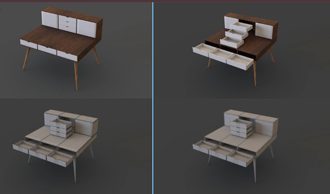 design your 3d furniture models sofas, chairs, coffee tables cabinet and render