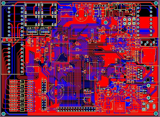 Design pcb layouts and schematics with simulation and gerber files by M