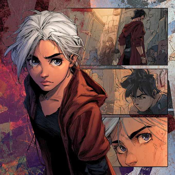 draw detailed nsfw comics, comic page comic book cover
