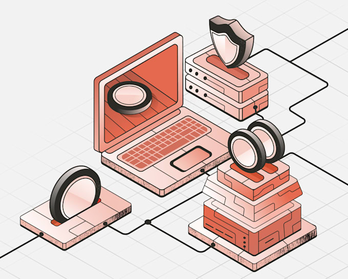 create modern isometric vector illustrations in 12 hours