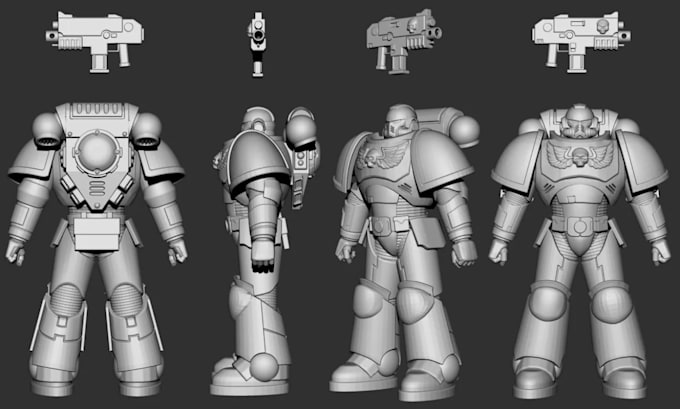 sculpt 3d warhammer, 3d miniature, 3d figurine, 3d tabletop dnd for 3d printing