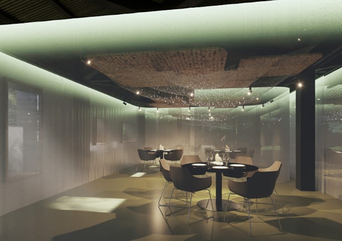 construct stunning restaurant view, render bar,cafe,coffee shop,3d visualization
