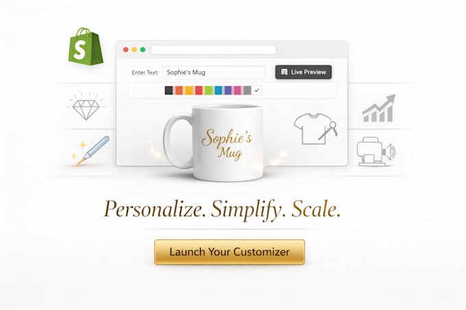 add shopify product customizer with live preview personalization for your store
