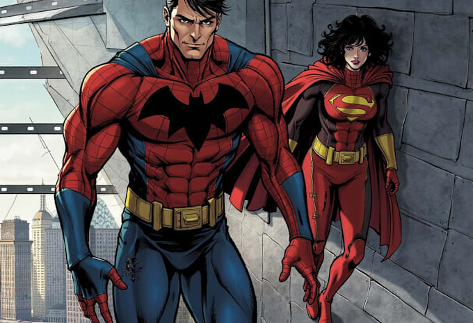 design a unique superhero cartoon comic character