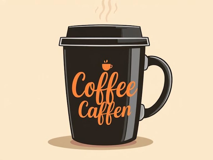 create a custom coffee mug design or coffee cup design