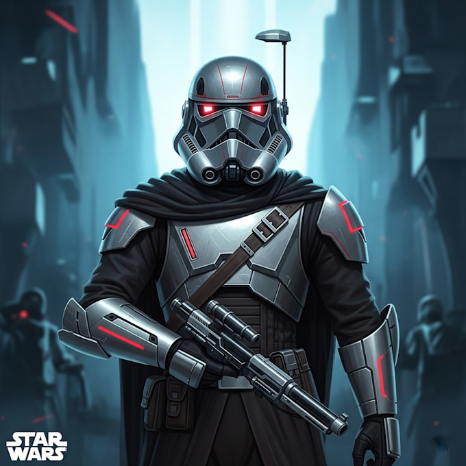 draw a star wars custom illustration or fan art