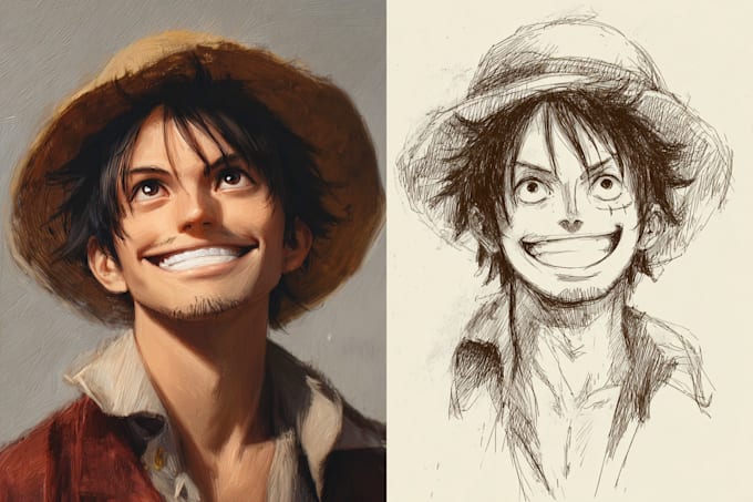 draw your character into the anime one piece