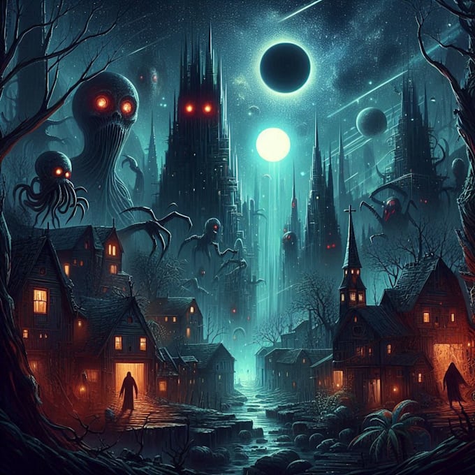 Do horror concept art for games and animation or movies by Loukroors ...