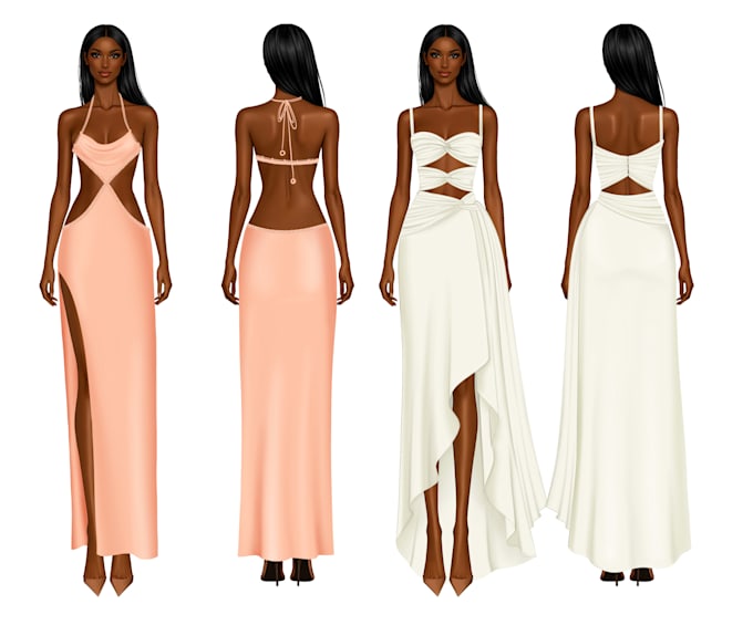 create fashion sketch for you