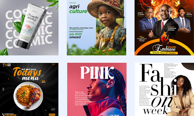 do professional logo, brand identity designer, flyers, posters and web graphics