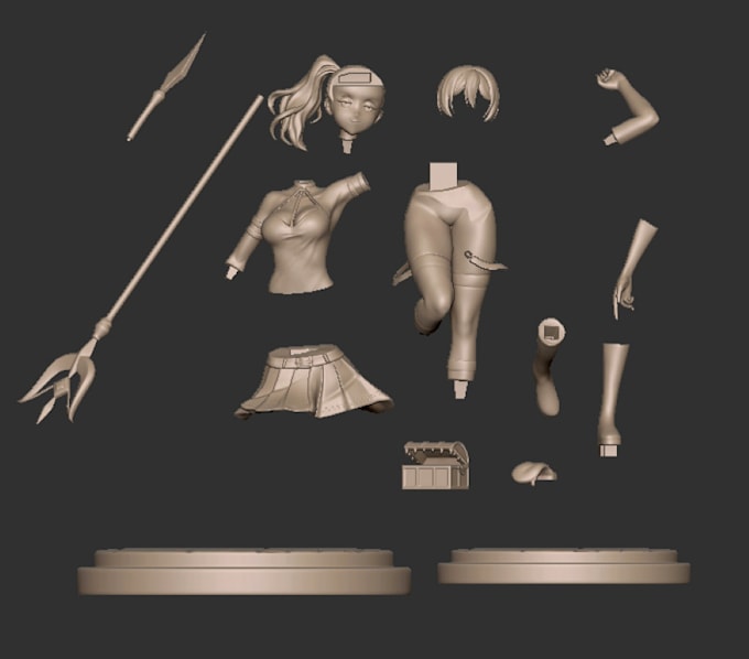 Ecchi 3d model,nsfw fursona oc character design, anime print,vtube ...