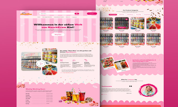 do creative website UI UX design for your shopware store