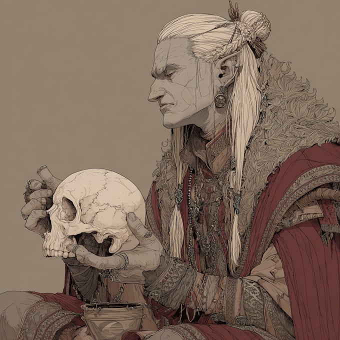 make horror character design or horror art