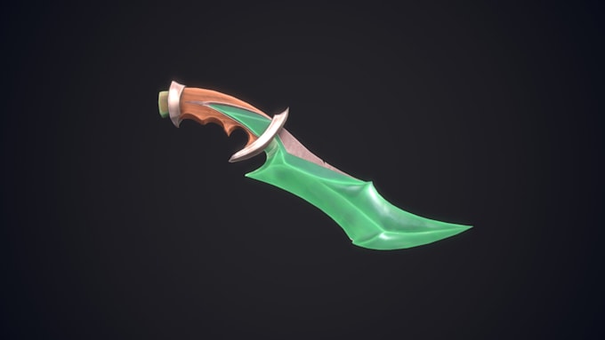 create realistic or stylized 3d weapons for games