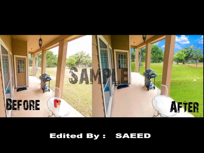 do edit real estate photo, interior or exterior in photoshop
