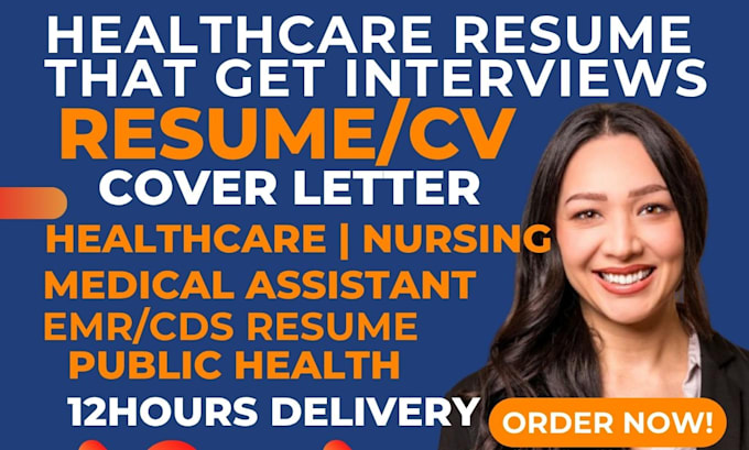 write medical virtual assistant resume, health coach, public health analyst CV
